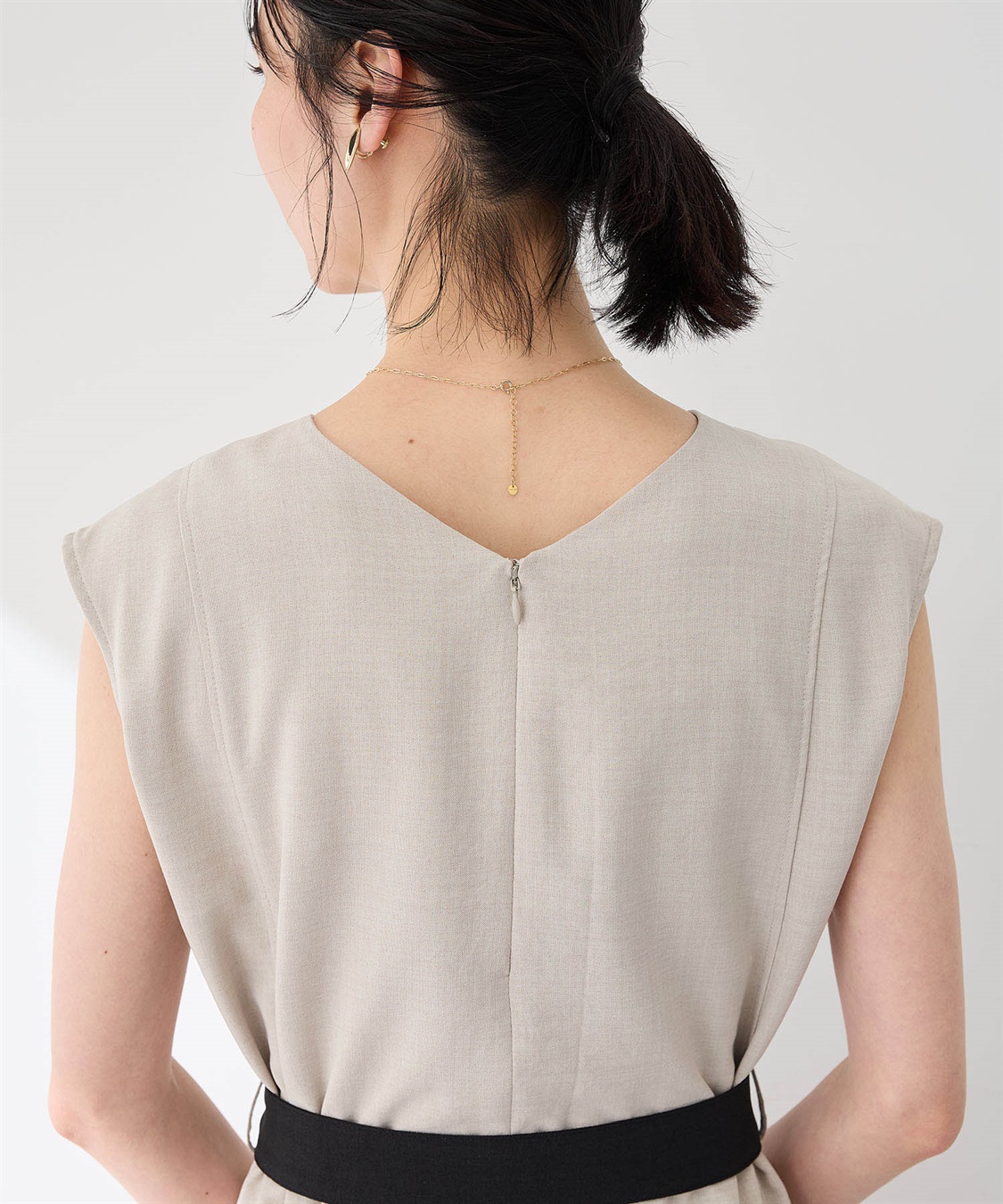 A/C DESIGN BY ALPHA CUBIC リネンライクベルテッドワンピース_sub_10