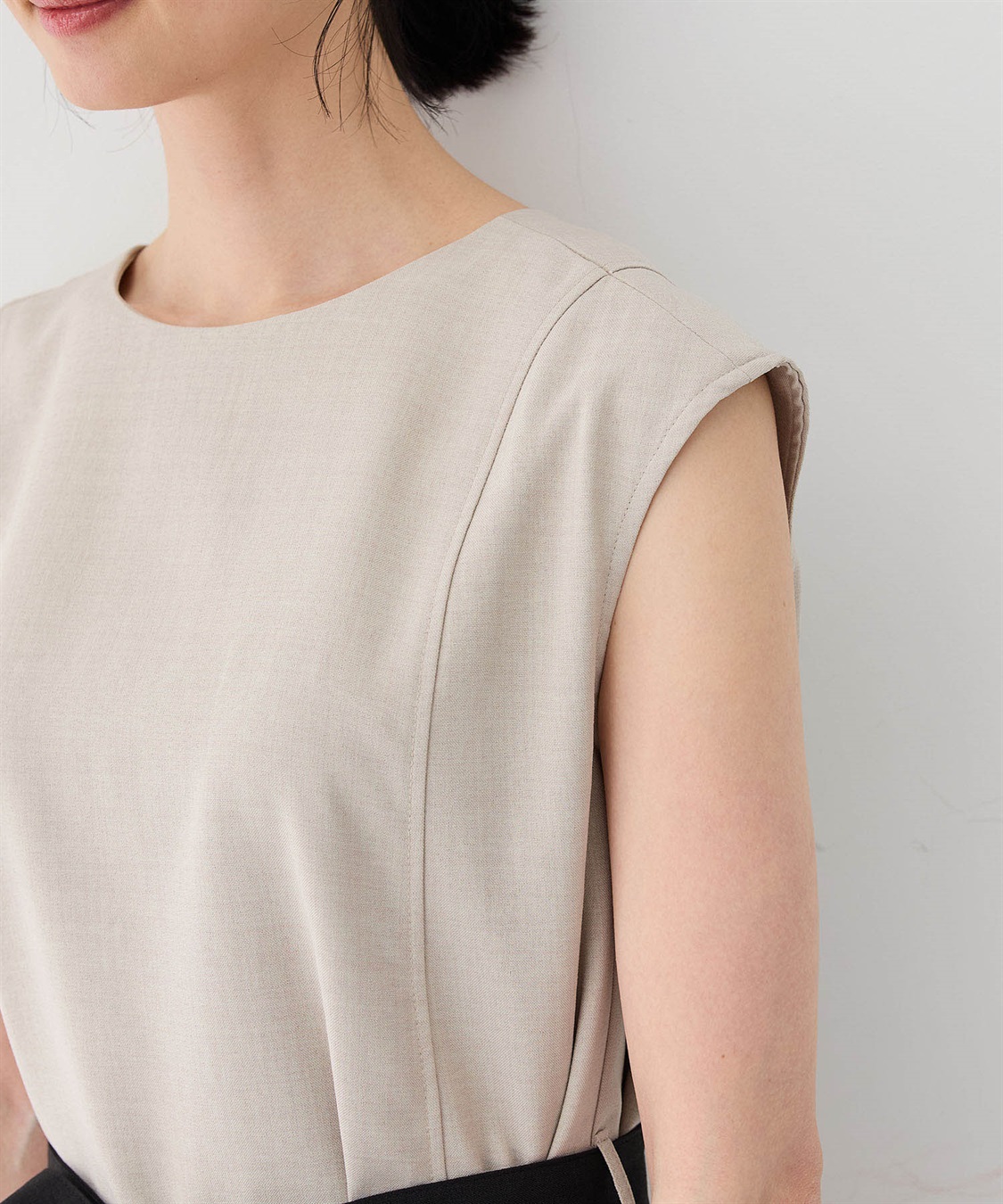 A/C DESIGN BY ALPHA CUBIC リネンライクベルテッドワンピース_sub_11