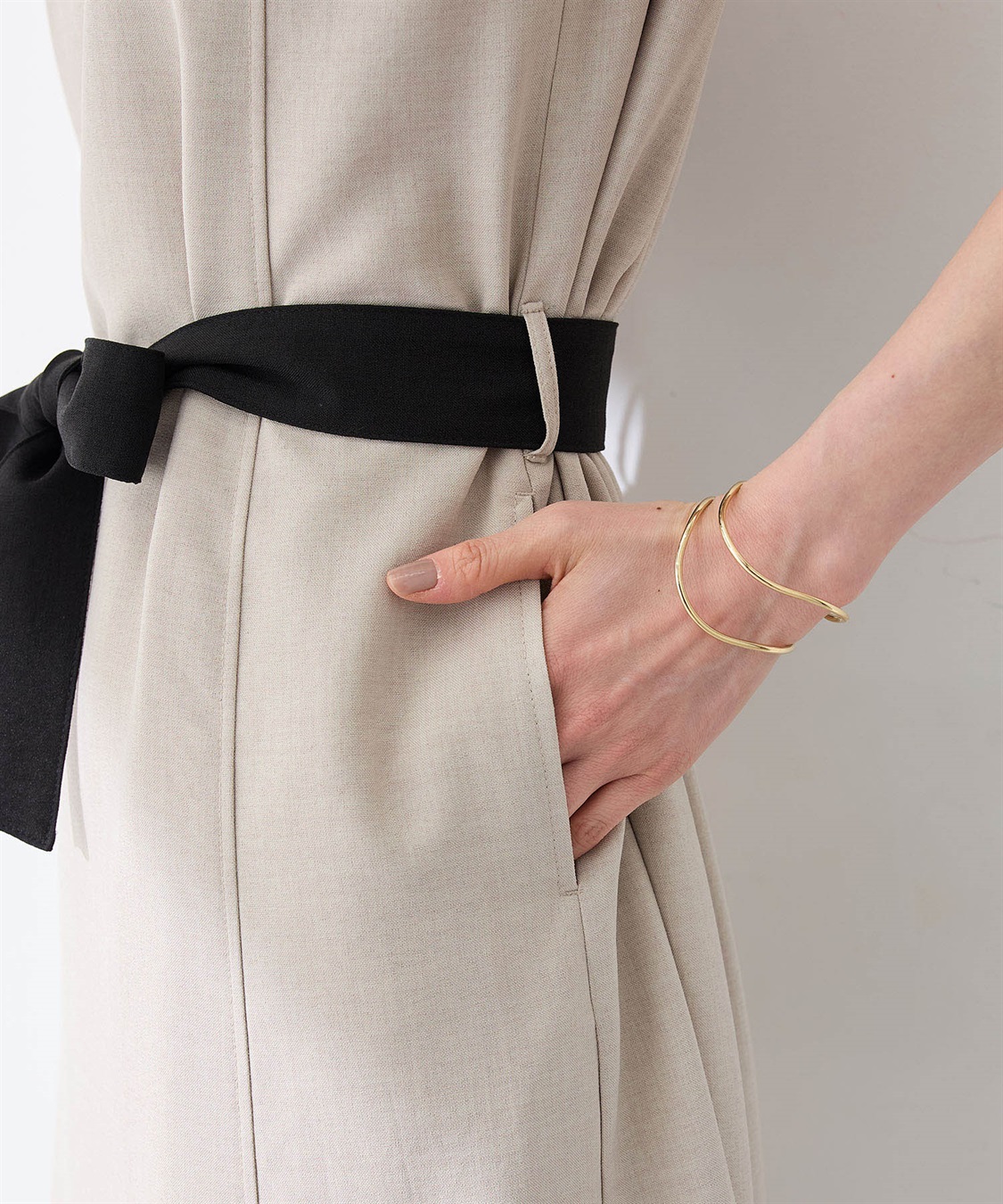 A/C DESIGN BY ALPHA CUBIC リネンライクベルテッドワンピース_sub_12