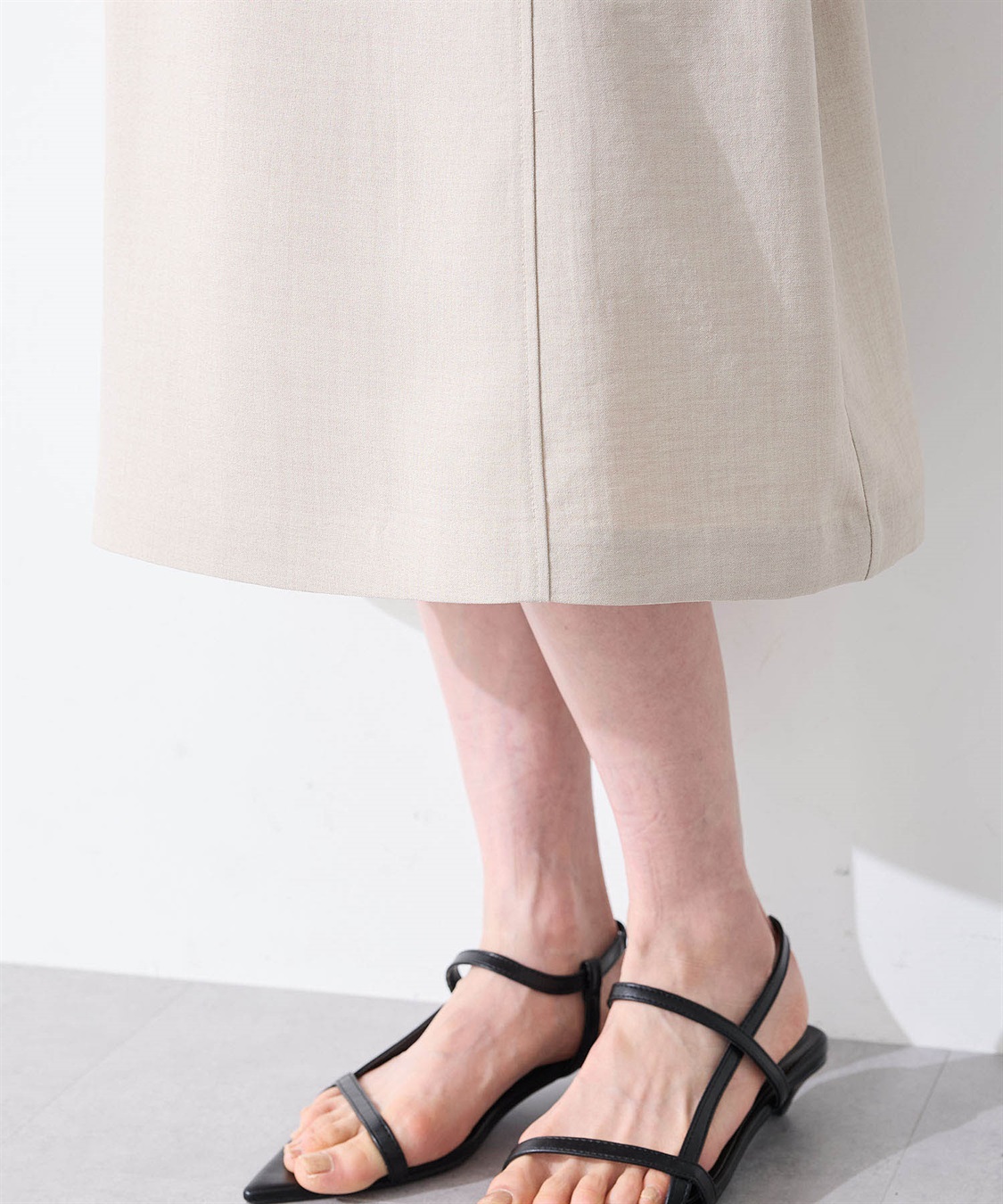 A/C DESIGN BY ALPHA CUBIC リネンライクベルテッドワンピース_sub_13