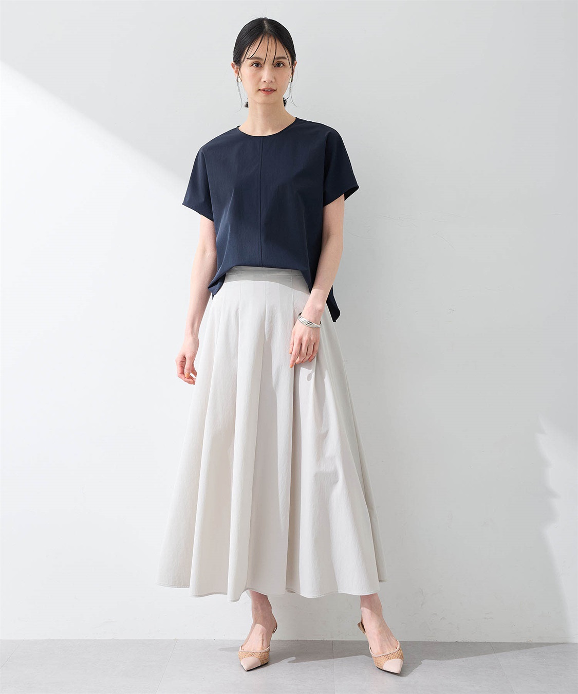 A/C DESIGN BY ALPHA CUBIC 【美モーション】ストレッチナイロンラッシュブラウス【接触冷感・UVカット・撥水】_sub_4