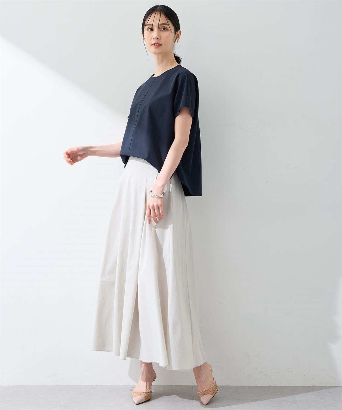 A/C DESIGN BY ALPHA CUBIC 【美モーション】ストレッチナイロンラッシュブラウス【接触冷感・UVカット・撥水】_sub_6