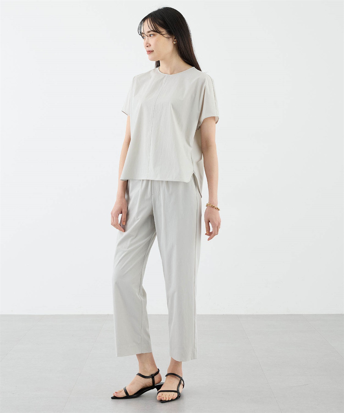 A/C DESIGN BY ALPHA CUBIC 【美モーション】ストレッチナイロンラッシュブラウス【接触冷感・UVカット・撥水】_sub_9