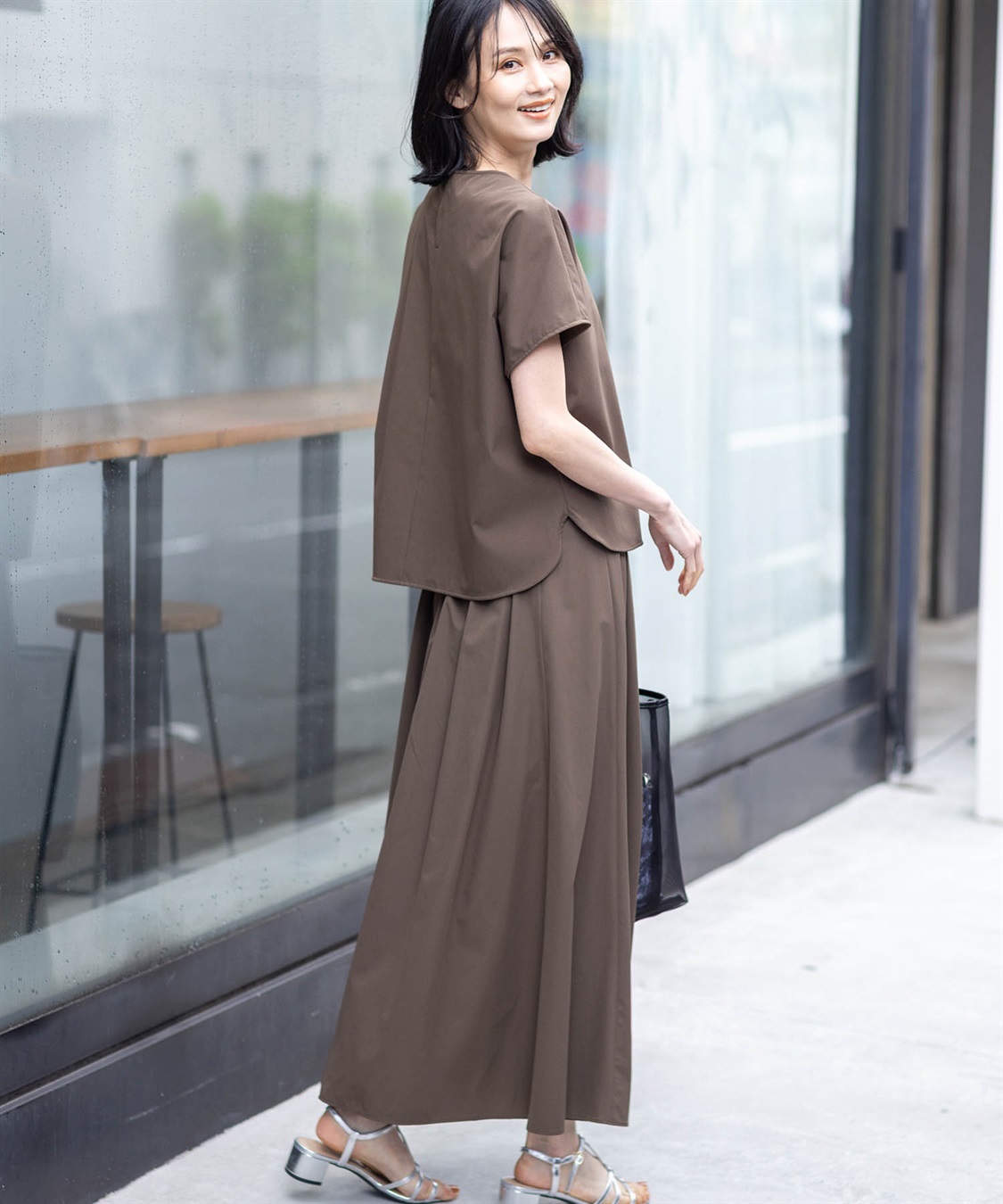 A/C DESIGN BY ALPHA CUBIC 【美モーション】ストレッチナイロンラッシュブラウス【接触冷感・UVカット・撥水】_sub_11