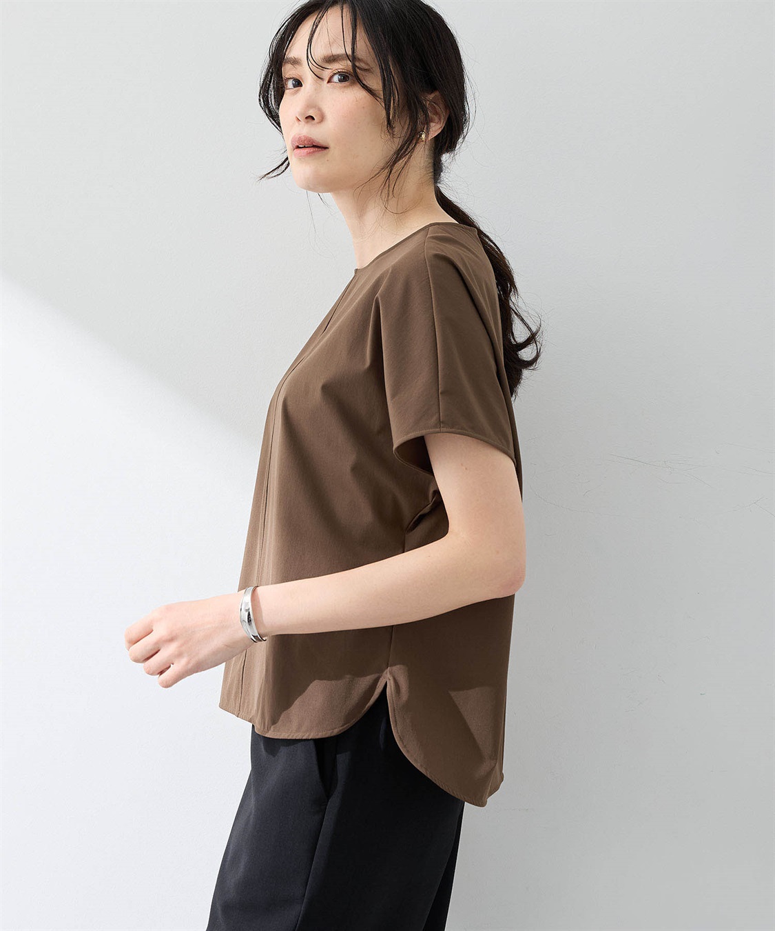 A/C DESIGN BY ALPHA CUBIC 【美モーション】ストレッチナイロンラッシュブラウス【接触冷感・UVカット・撥水】_sub_14