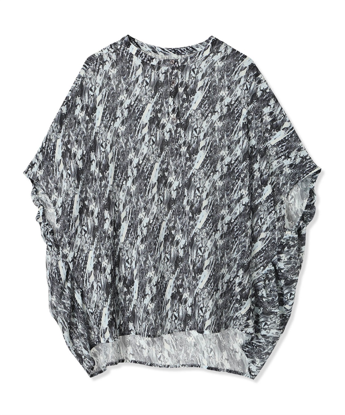 A/C DESIGN BY ALPHA CUBIC 【アルコラージュ】幾何プリントギャザースリーブブラウス_sub_15