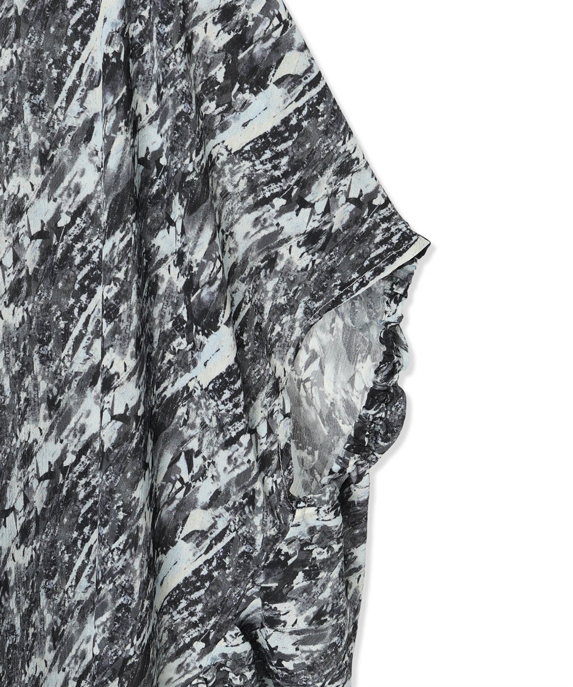 A/C DESIGN BY ALPHA CUBIC 【アルコラージュ】幾何プリントギャザースリーブブラウス_sub_18