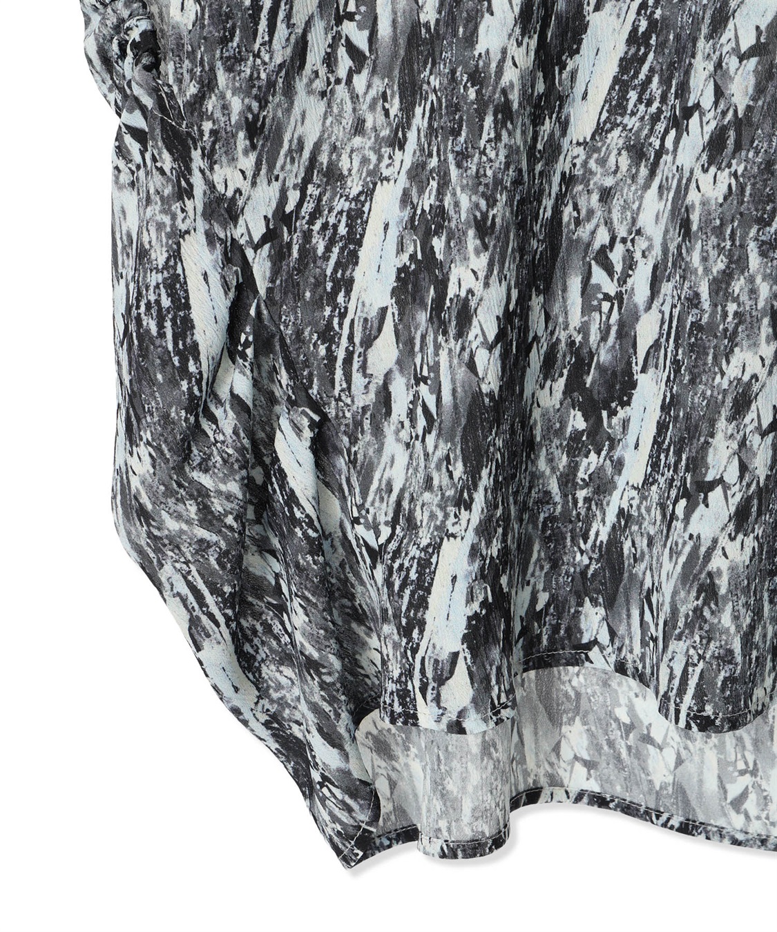 A/C DESIGN BY ALPHA CUBIC 【アルコラージュ】幾何プリントギャザースリーブブラウス_sub_19