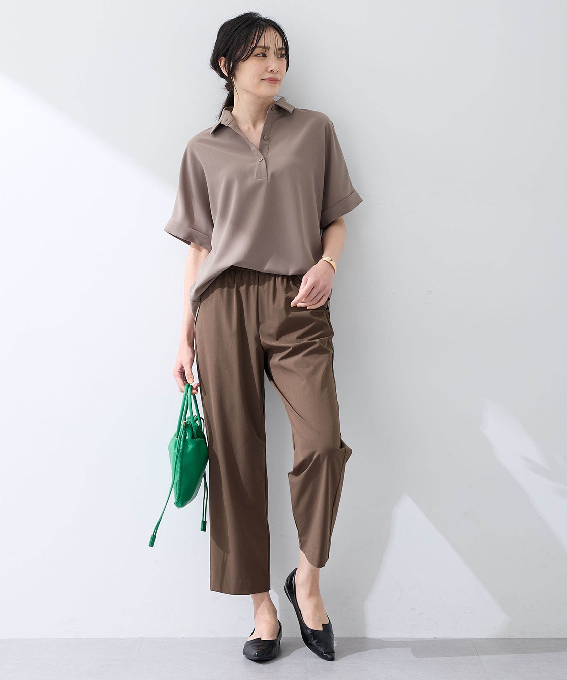 美モーション】スキッパーシャツ【接触冷感・UVカット】 A/C
