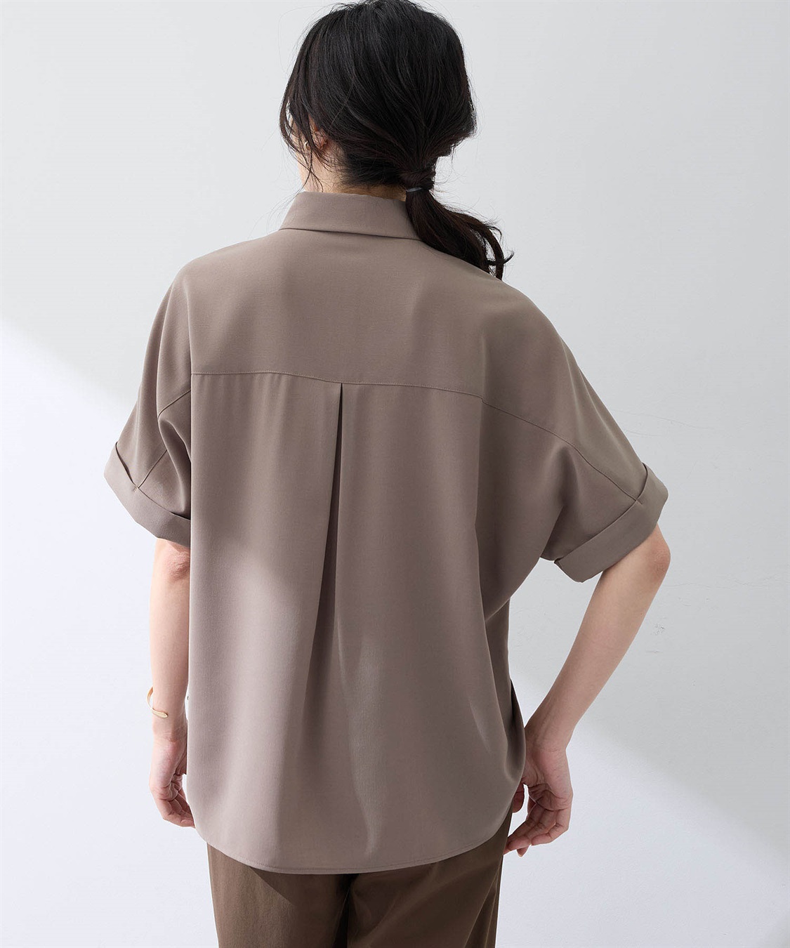 A/C DESIGN BY ALPHA CUBIC 【美モーション】スキッパーシャツ【接触冷感・UVカット】_sub_10