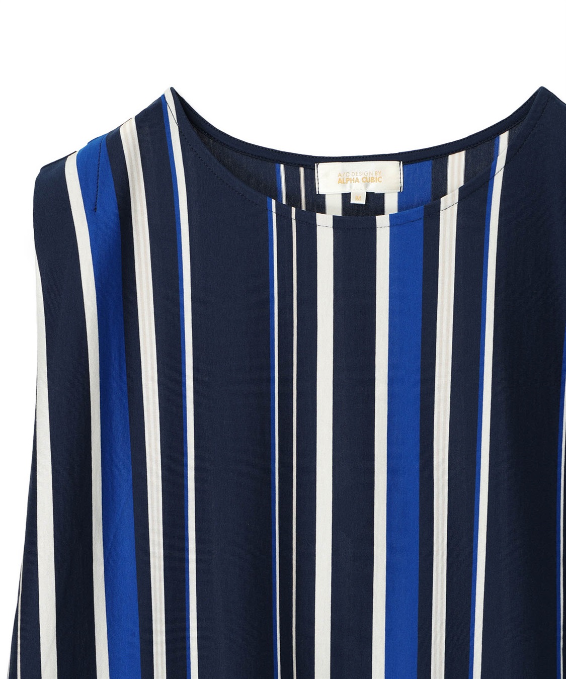 A/C DESIGN BY ALPHA CUBIC マルチストライプワンピース【接触冷感・UVカット】_sub_20