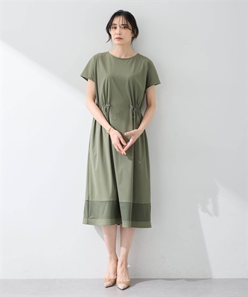 A/C DESIGN BY ALPHA CUBIC 裾メッシュ切替えラッシュワンピース【接触冷感・UVカット・撥水】_subthumb_8
