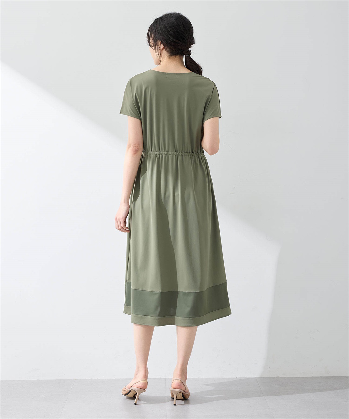 A/C DESIGN BY ALPHA CUBIC 裾メッシュ切替えラッシュワンピース【接触冷感・UVカット・撥水】_sub_11