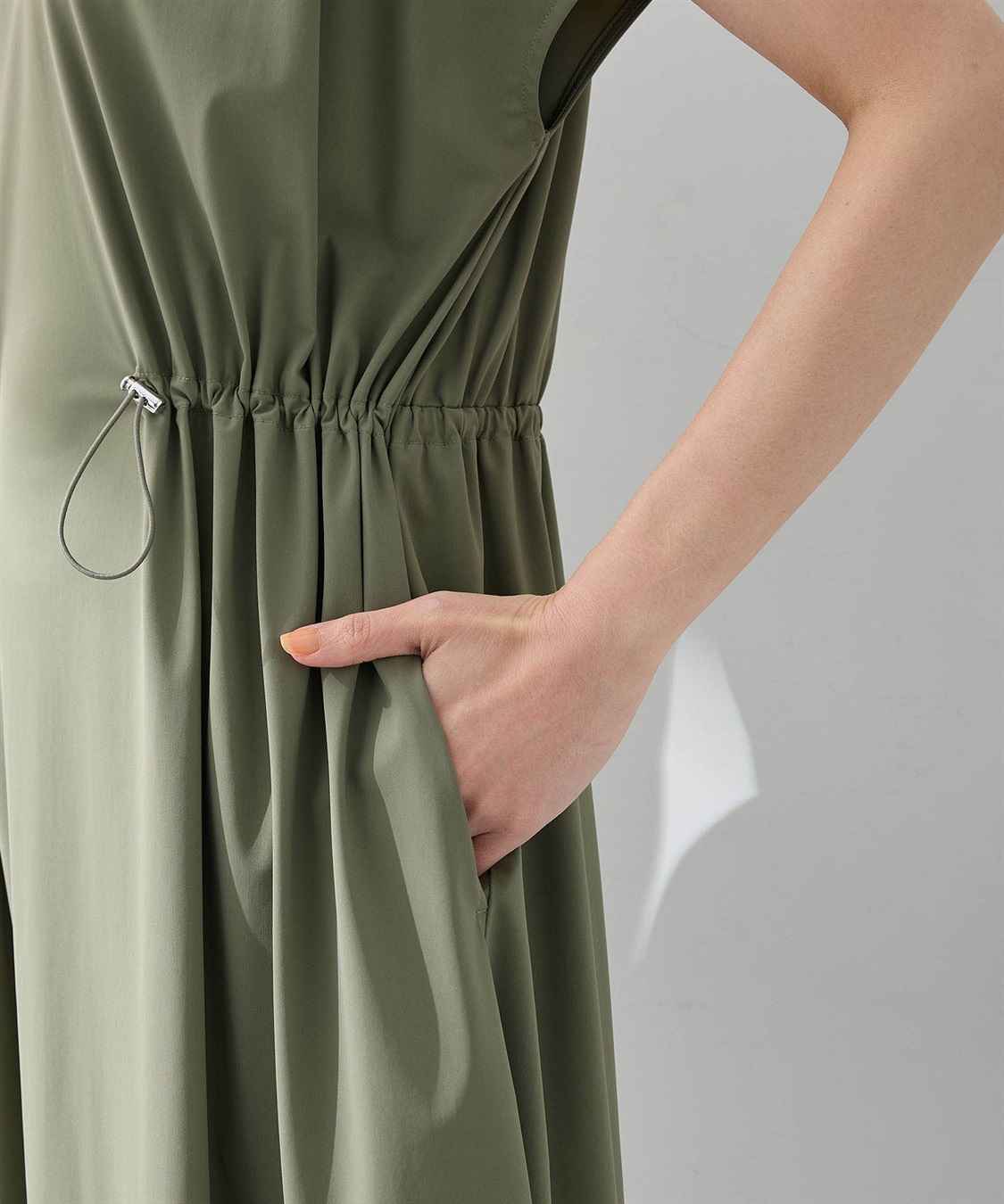 A/C DESIGN BY ALPHA CUBIC 裾メッシュ切替えラッシュワンピース【接触冷感・UVカット・撥水】_sub_12