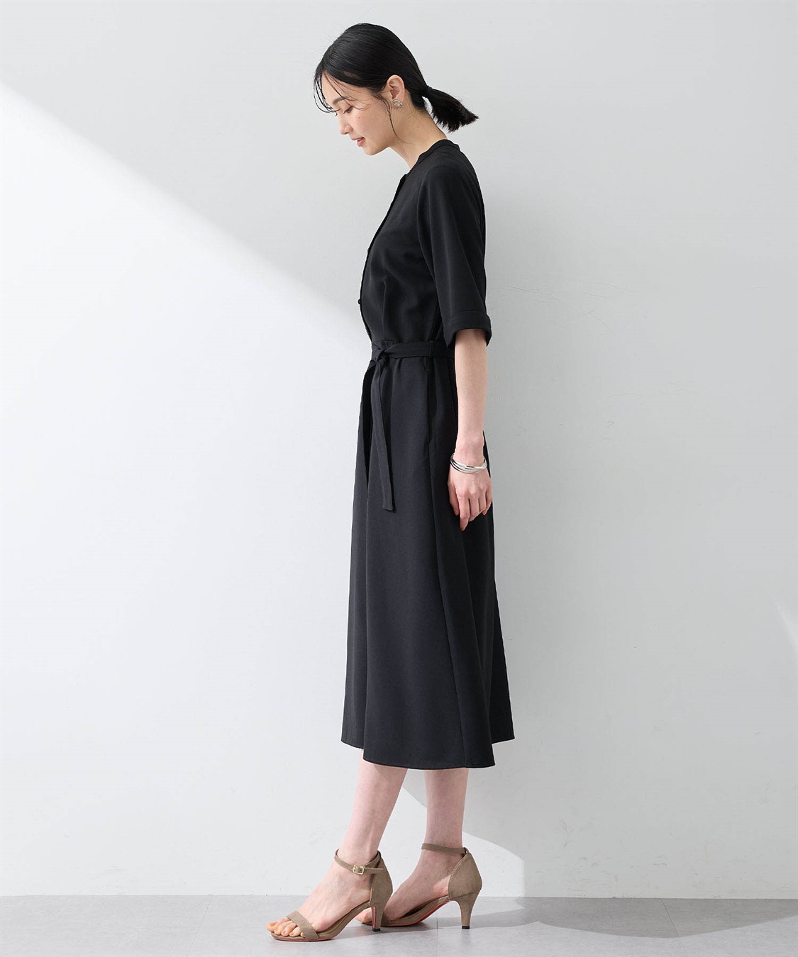 A/C DESIGN BY ALPHA CUBIC 【美モーション】バックギャザーワンピース【接触冷感・UVカット】_sub_4