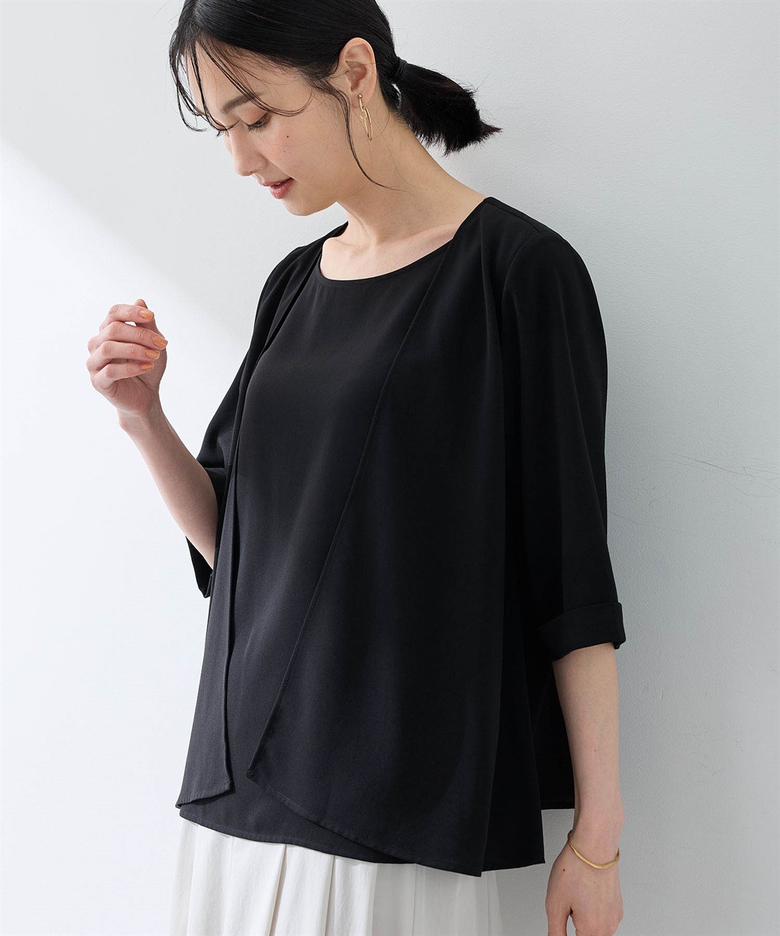 FANCY CLUB 3WAYドットレイヤード長袖　シズニルックwishcore MUSINSA | FANCY CLUB 3-WAY Dot Layered Long Sleeve (PINK)_