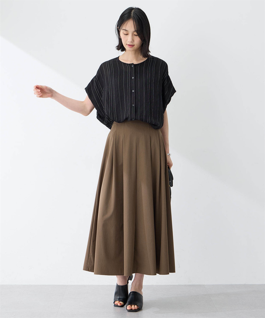 A/C DESIGN BY ALPHA CUBIC シアーストライプブラウス_sub_11