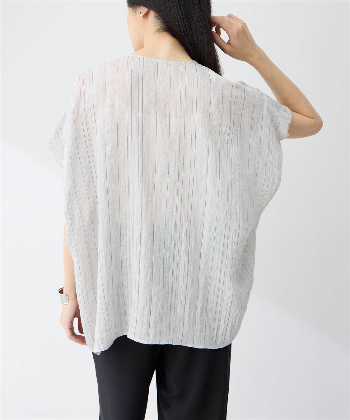A/C DESIGN BY ALPHA CUBIC シアーストライプブラウス_sub_17