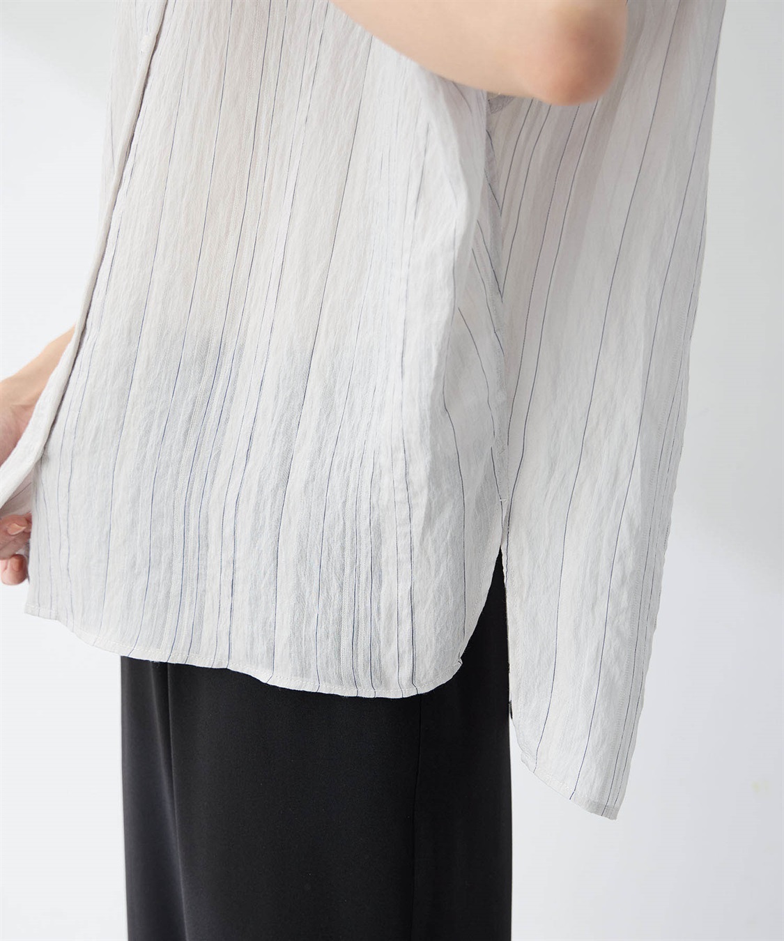 A/C DESIGN BY ALPHA CUBIC シアーストライプブラウス_sub_20