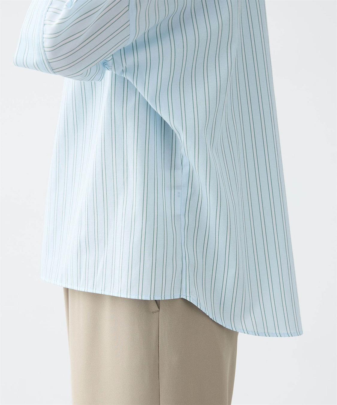 A/C DESIGN BY ALPHA CUBIC ストライプスキッパーシャツブラウス_sub_16