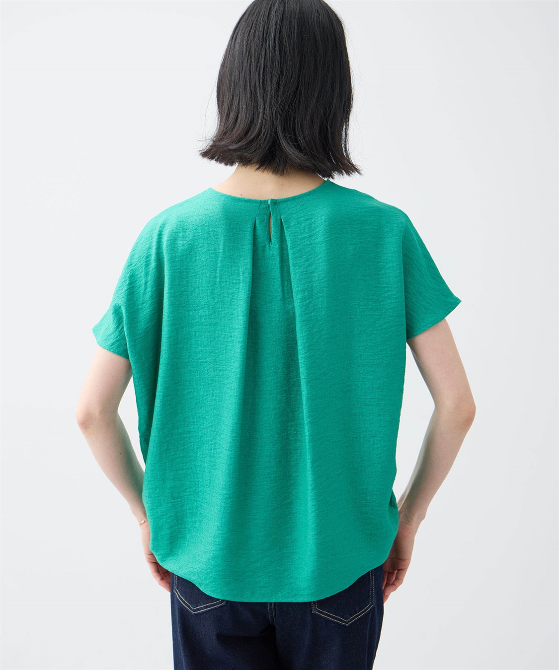 A/C DESIGN BY ALPHA CUBIC フレンチブラウス【接触冷感】_sub_12