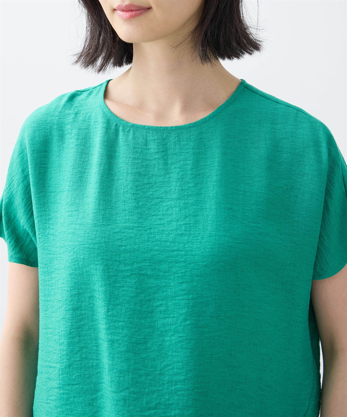 A/C DESIGN BY ALPHA CUBIC フレンチブラウス【接触冷感】_sub_13