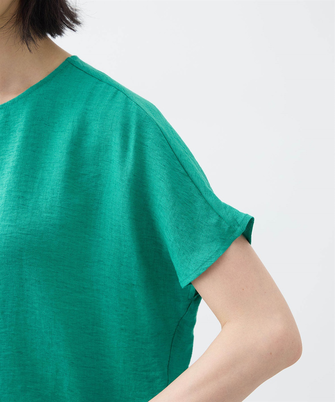 A/C DESIGN BY ALPHA CUBIC フレンチブラウス【接触冷感】_sub_16