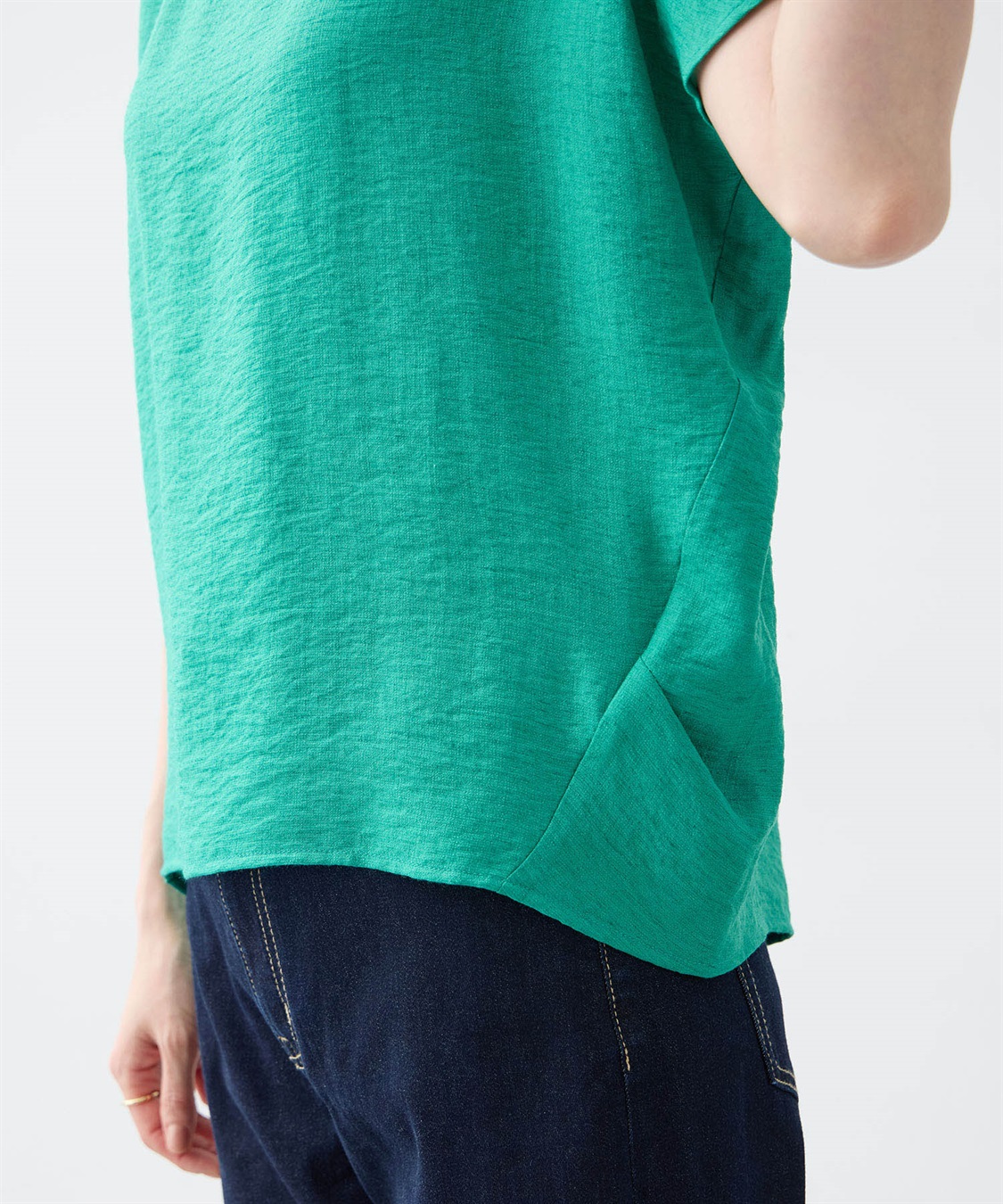 A/C DESIGN BY ALPHA CUBIC フレンチブラウス【接触冷感】_sub_17