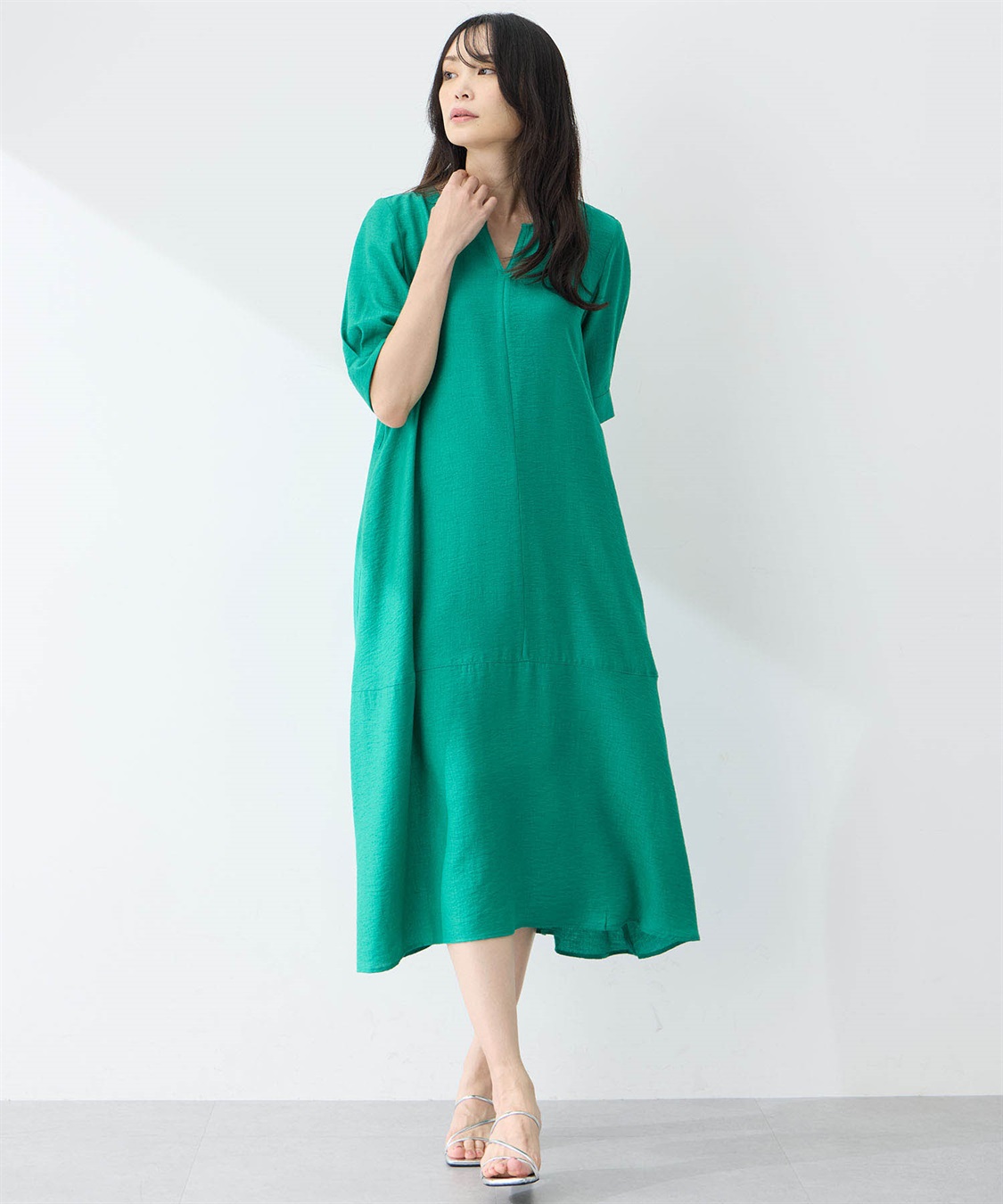 A/C DESIGN BY ALPHA CUBIC スキッパーワンピース【接触冷感】_sub_8