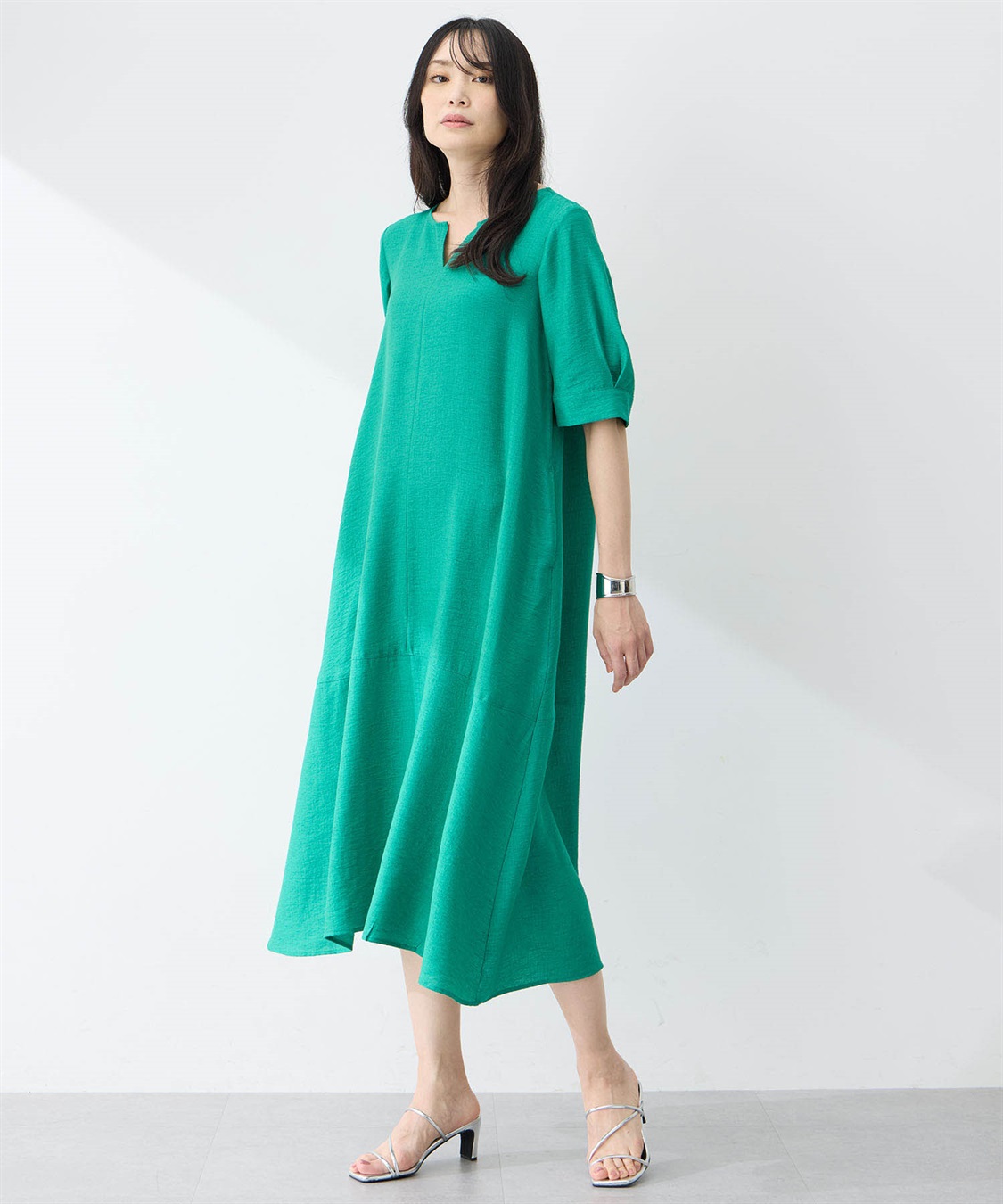 A/C DESIGN BY ALPHA CUBIC スキッパーワンピース【接触冷感】_sub_9