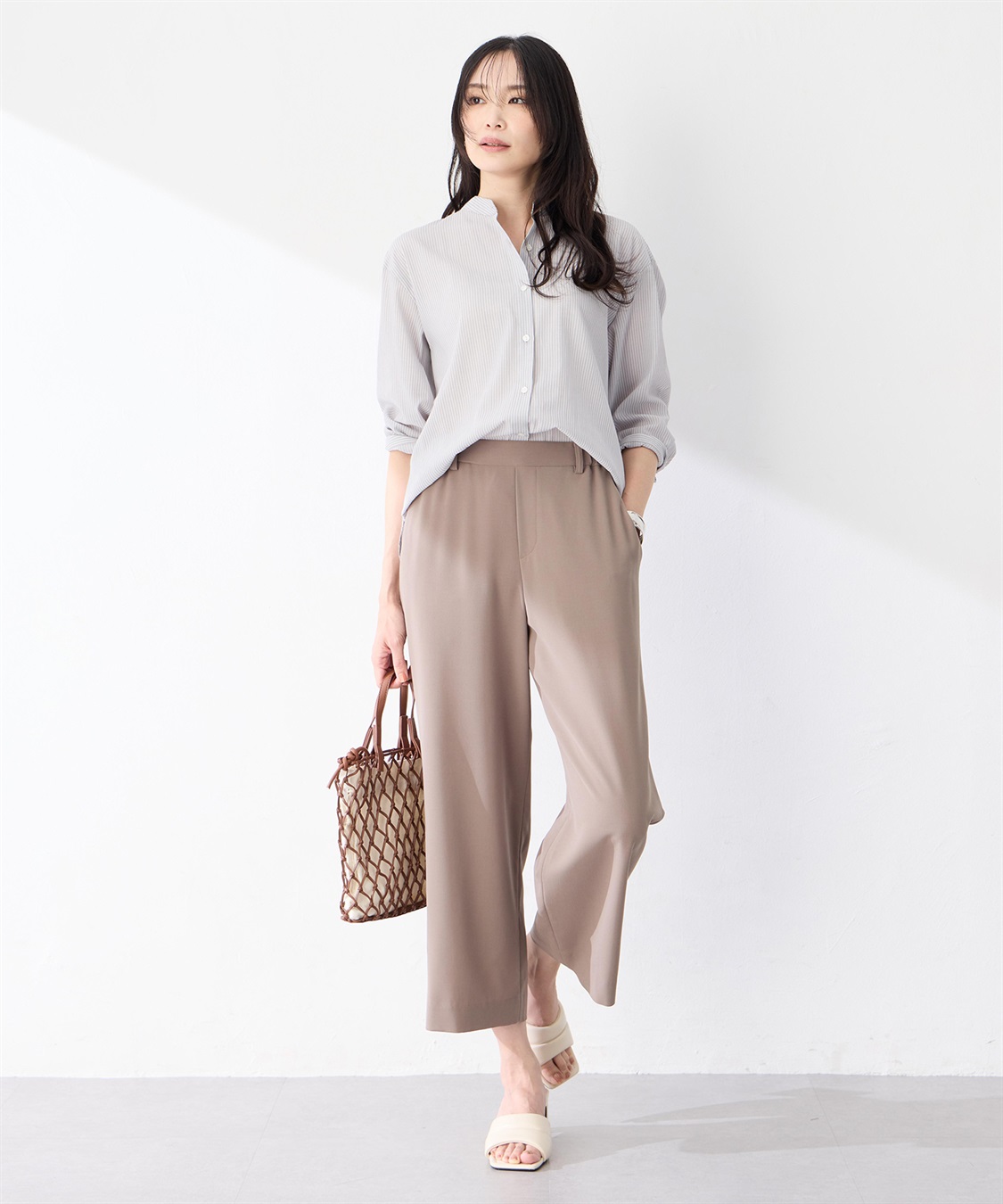 A/C DESIGN BY ALPHA CUBIC ストライプバンドカラーシャツ_sub_6