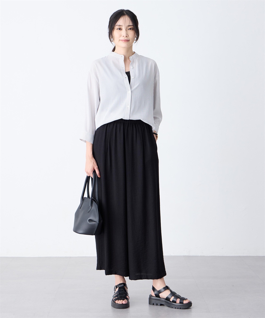 A/C DESIGN BY ALPHA CUBIC ストライプバンドカラーシャツ_sub_8