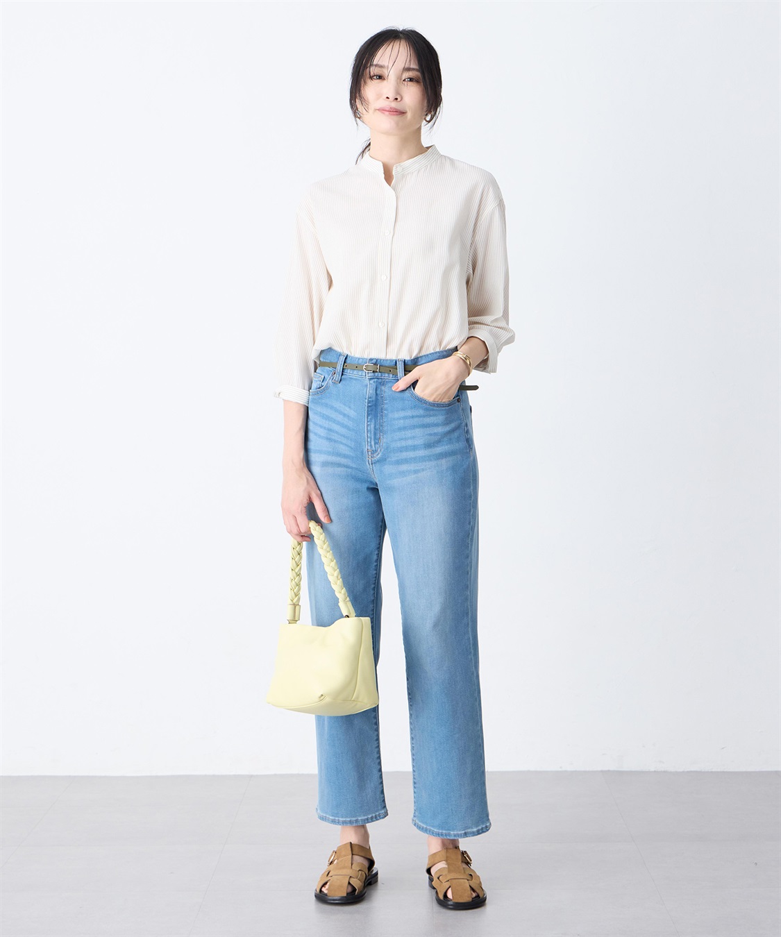 A/C DESIGN BY ALPHA CUBIC ストライプバンドカラーシャツ_sub_12