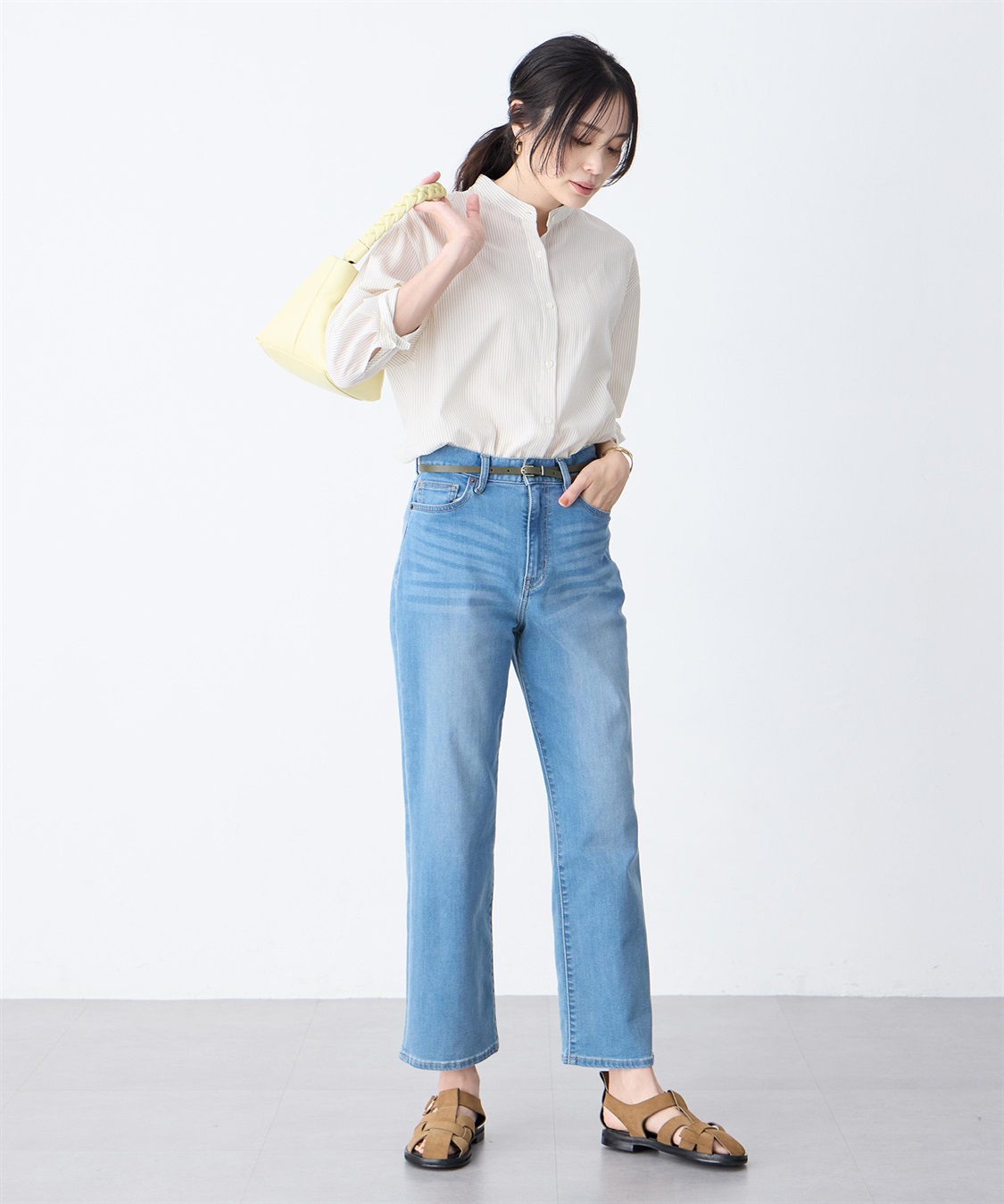 A/C DESIGN BY ALPHA CUBIC ストライプバンドカラーシャツ_sub_13