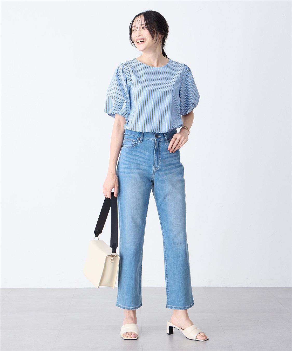 A/C DESIGN BY ALPHA CUBIC ストライプカットソーブラウス_sub_11