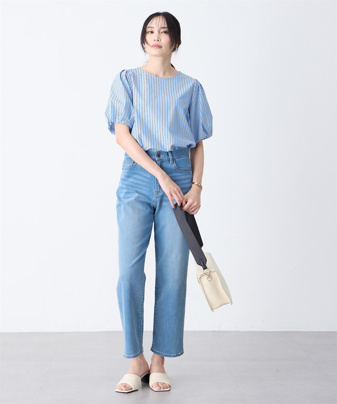 A/C DESIGN BY ALPHA CUBIC ストライプカットソーブラウス_sub_12