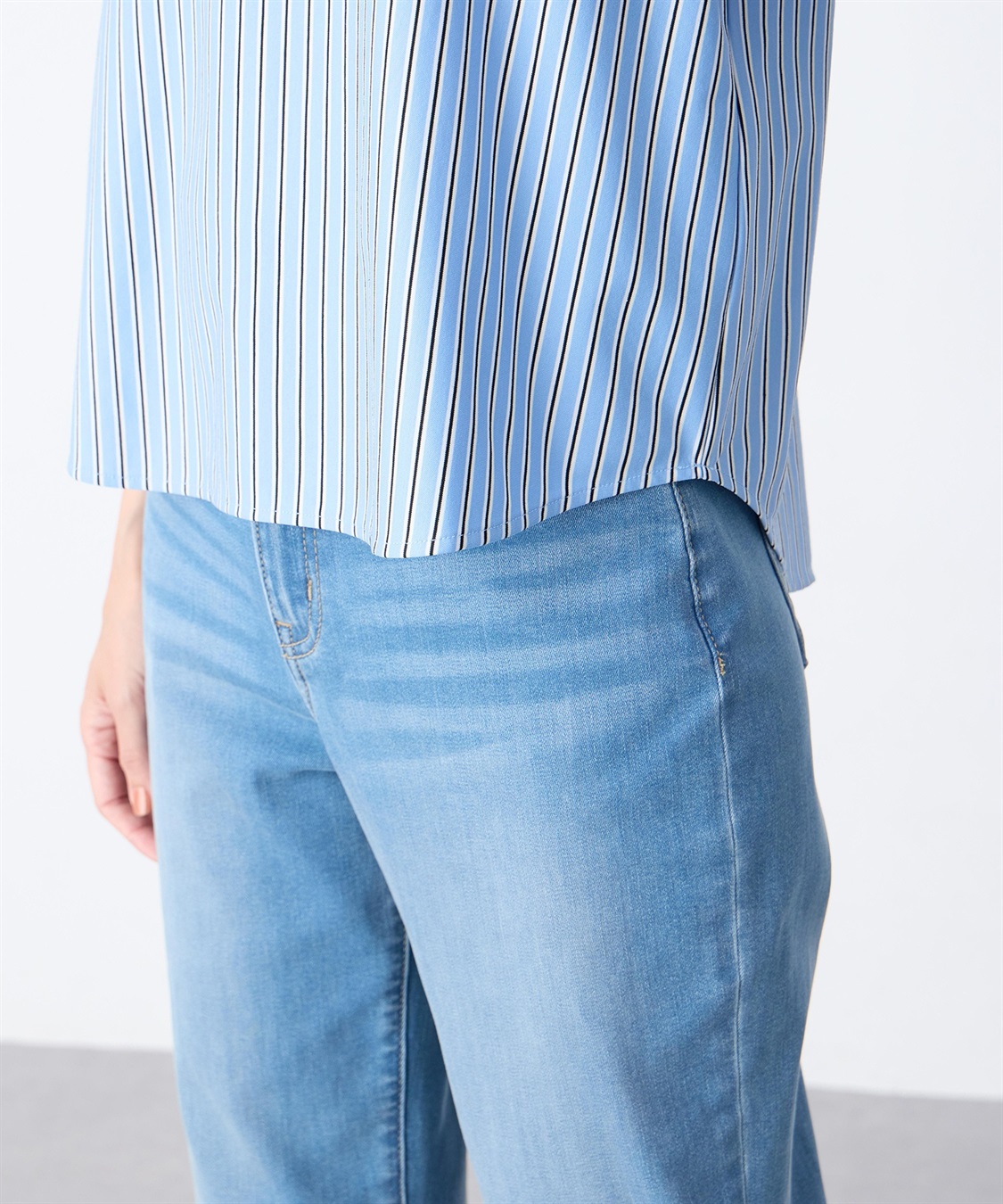 A/C DESIGN BY ALPHA CUBIC ストライプカットソーブラウス_sub_16