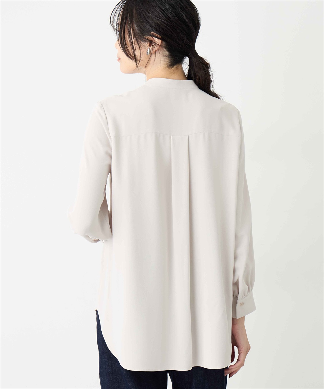 A/C DESIGN BY ALPHA CUBIC バンドカラーチュニックシャツ_sub_4