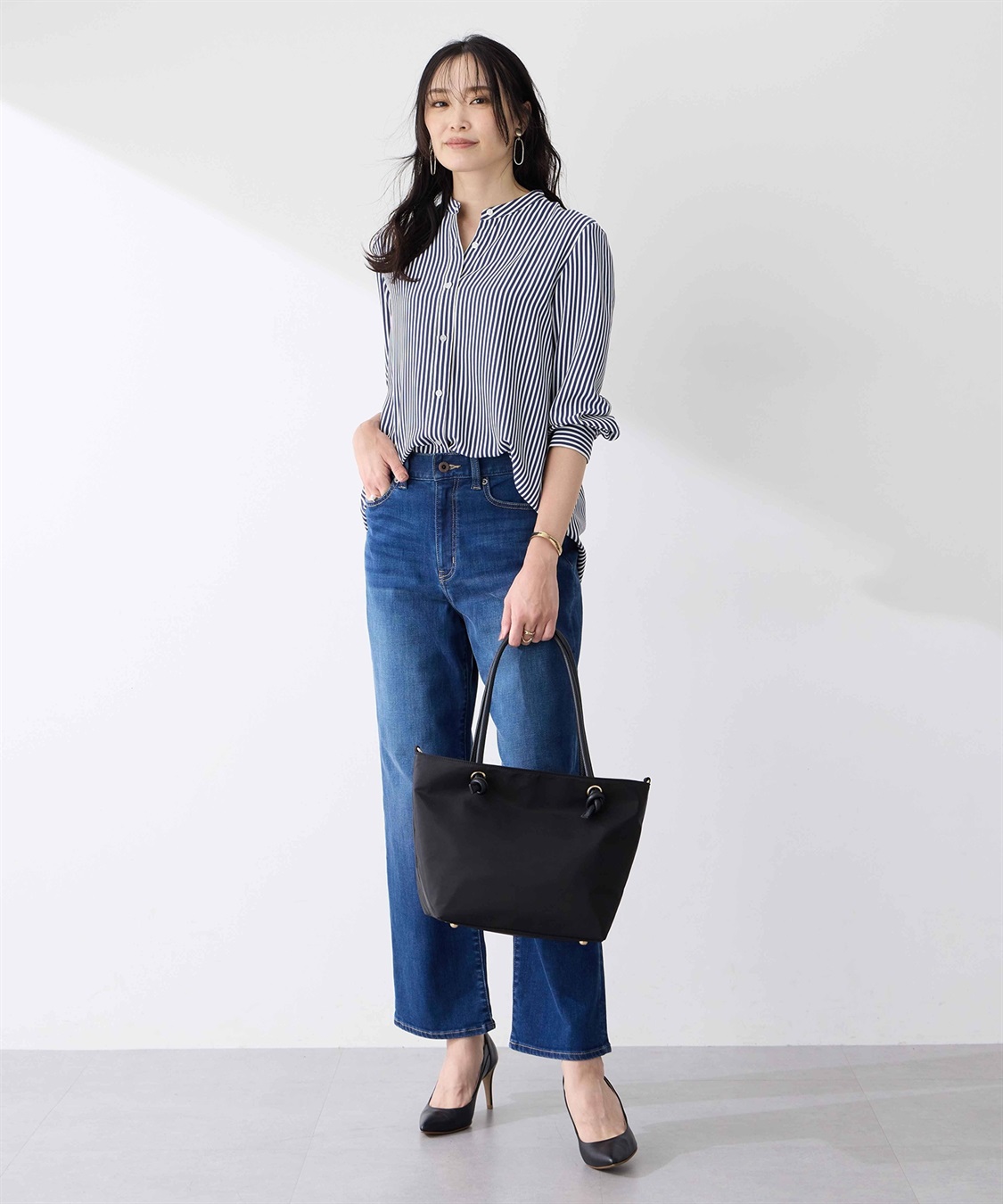 A/C DESIGN BY ALPHA CUBIC バンドカラーチュニックシャツ_sub_7