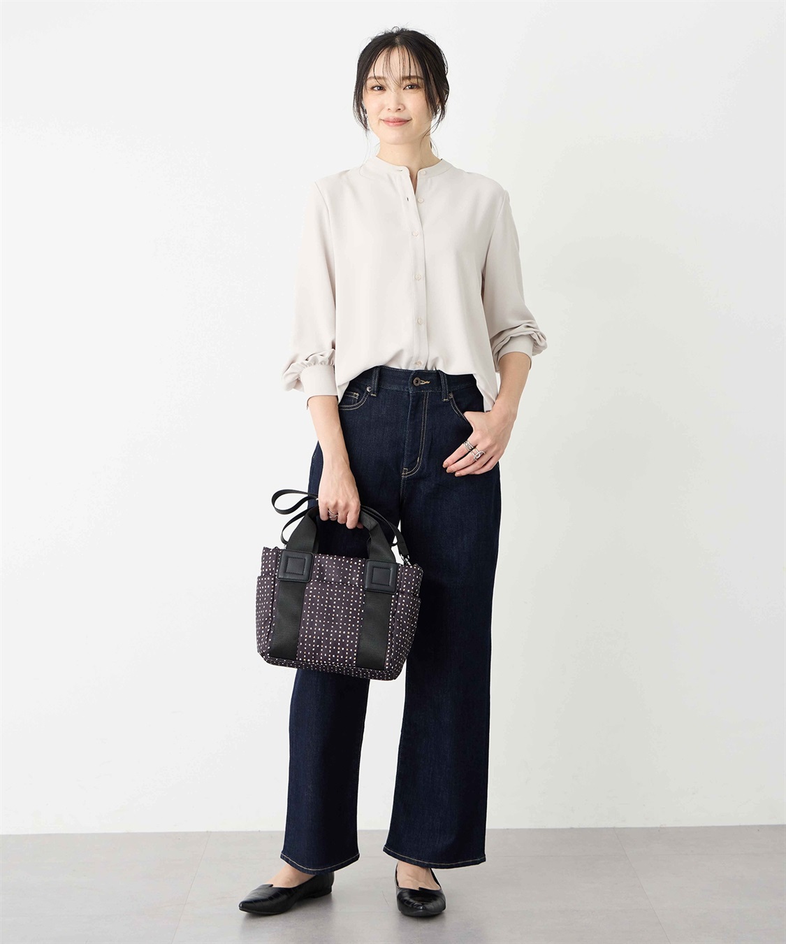 A/C DESIGN BY ALPHA CUBIC バンドカラーチュニックシャツ_sub_9