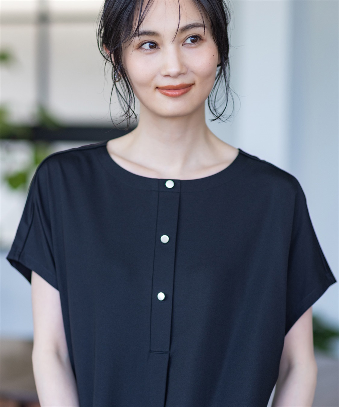 A/C DESIGN BY ALPHA CUBIC ヘンリーネック風カットワンピース_sub_13