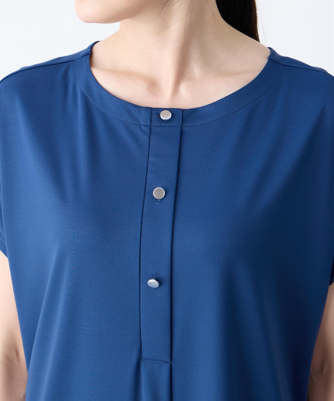 A/C DESIGN BY ALPHA CUBIC ヘンリーネック風カットワンピース_sub_14