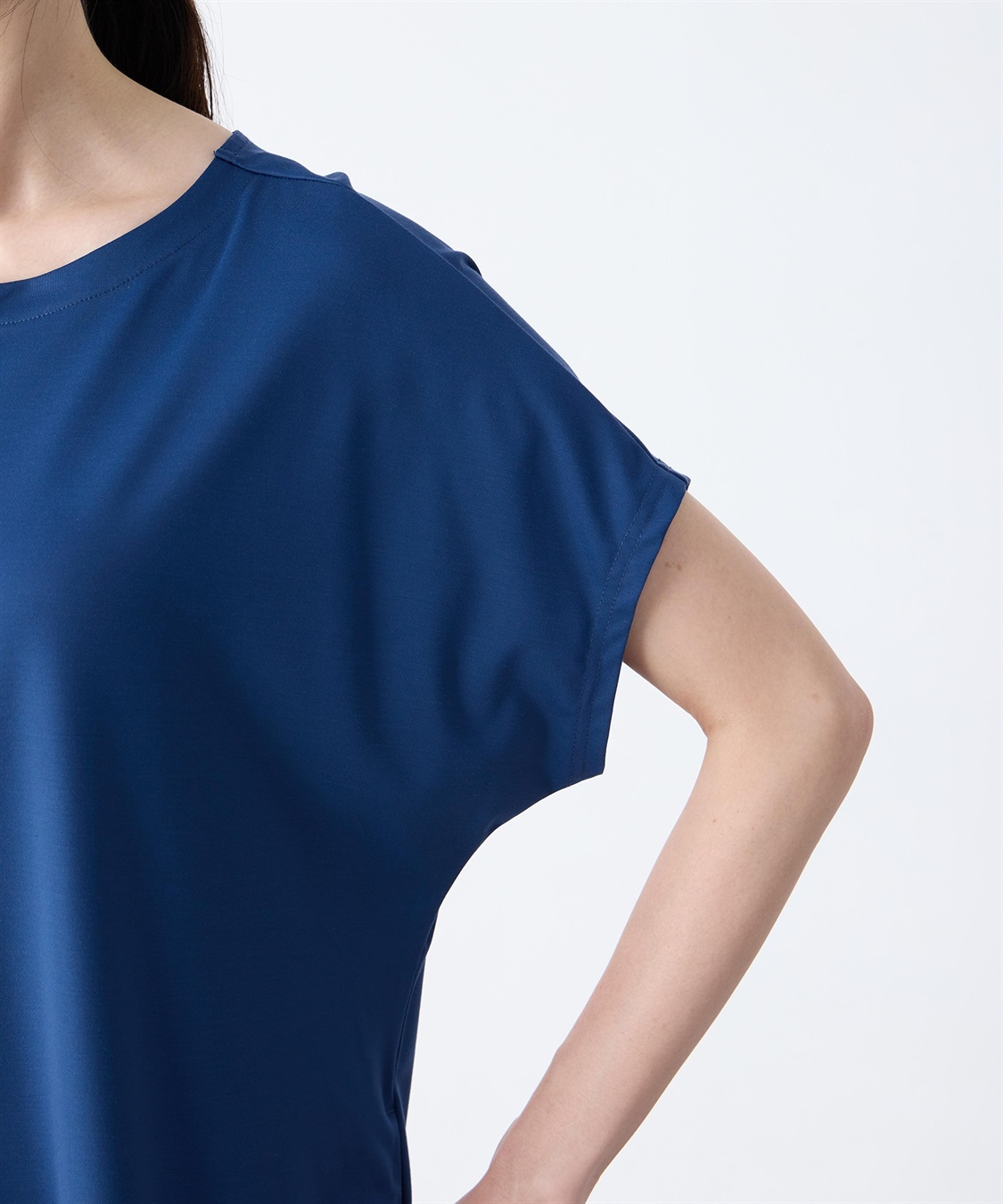 A/C DESIGN BY ALPHA CUBIC ヘンリーネック風カットワンピース_sub_15