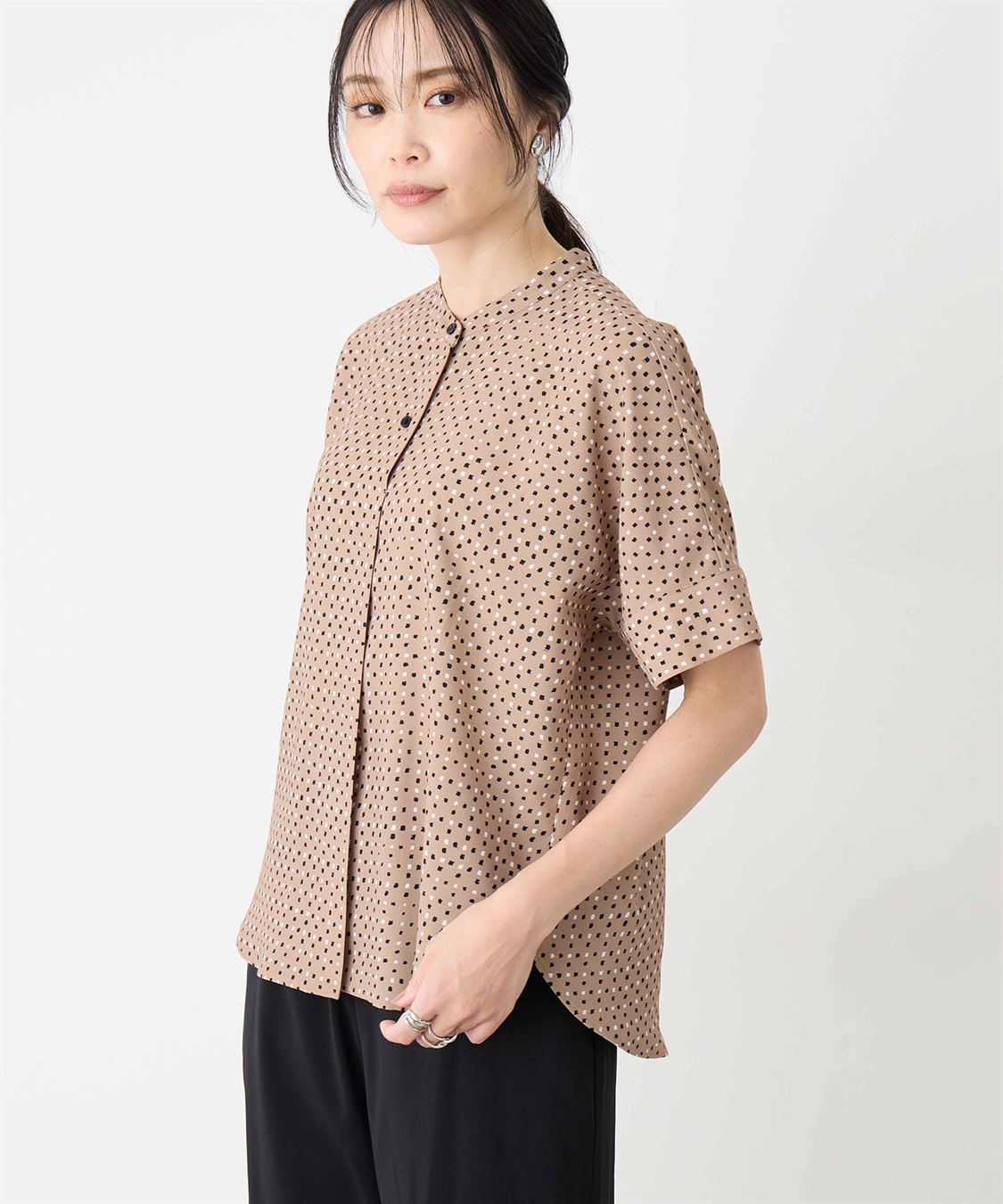 A/C DESIGN BY ALPHA CUBIC アルコラージュプリントブラウス_sub_3