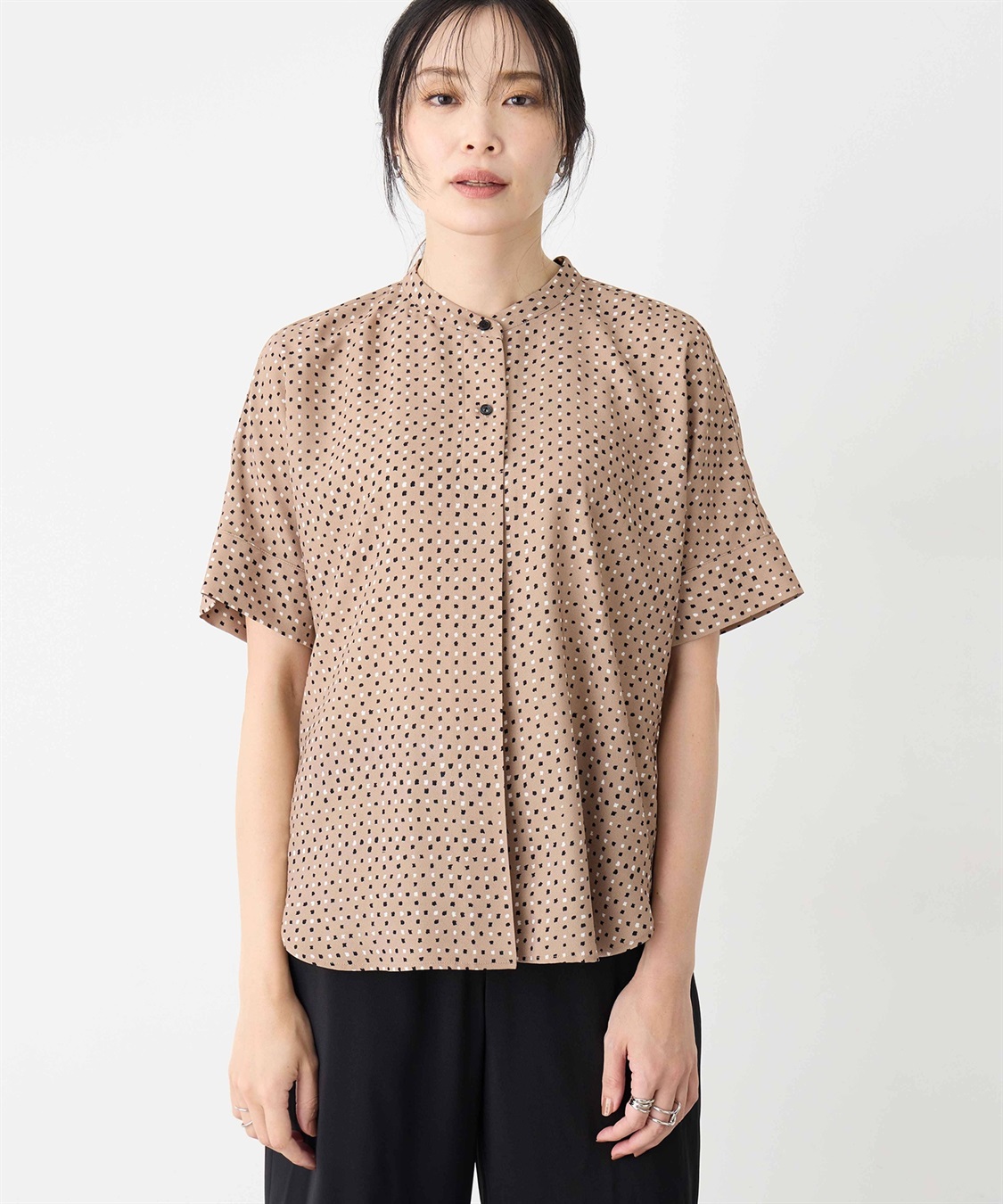 A/C DESIGN BY ALPHA CUBIC アルコラージュプリントブラウス_sub_4