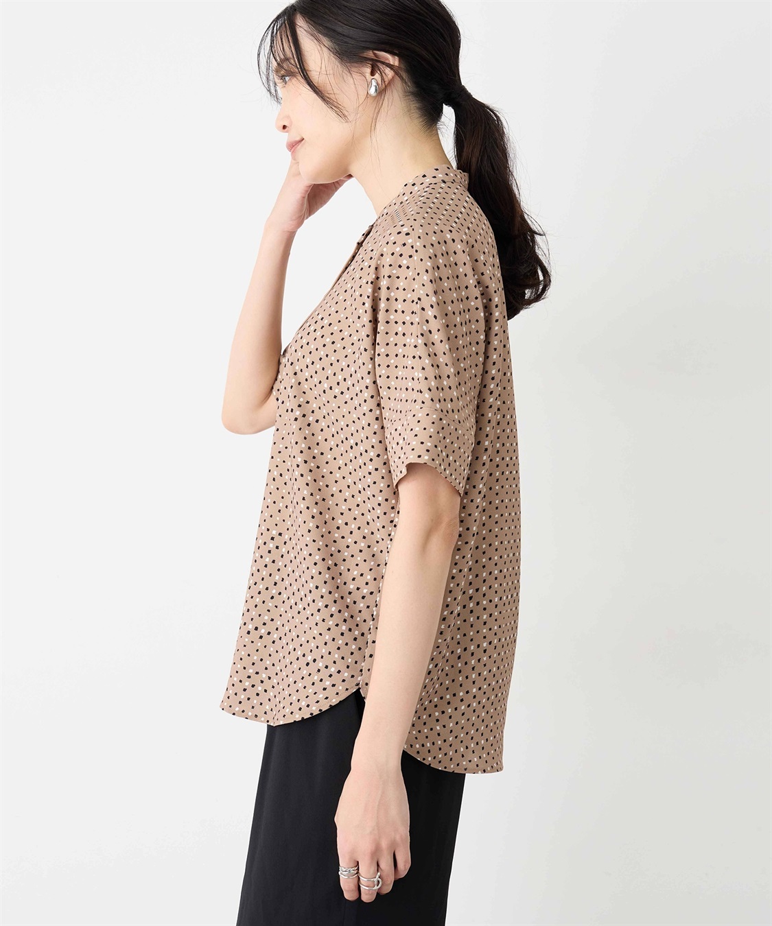 A/C DESIGN BY ALPHA CUBIC アルコラージュプリントブラウス_sub_5