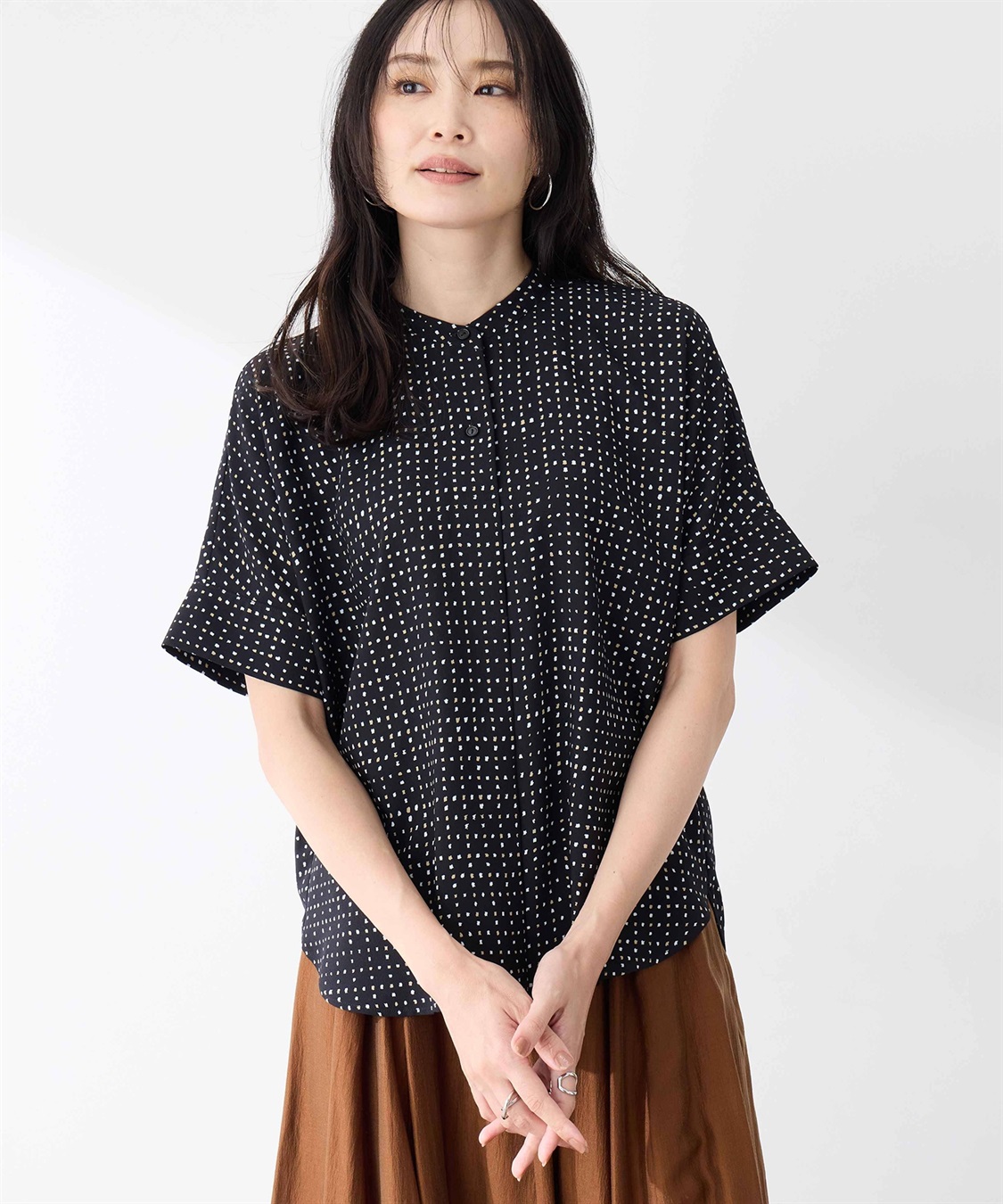 A/C DESIGN BY ALPHA CUBIC アルコラージュプリントブラウス_sub_7