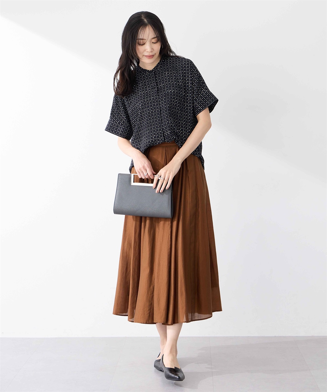 A/C DESIGN BY ALPHA CUBIC アルコラージュプリントブラウス_sub_8