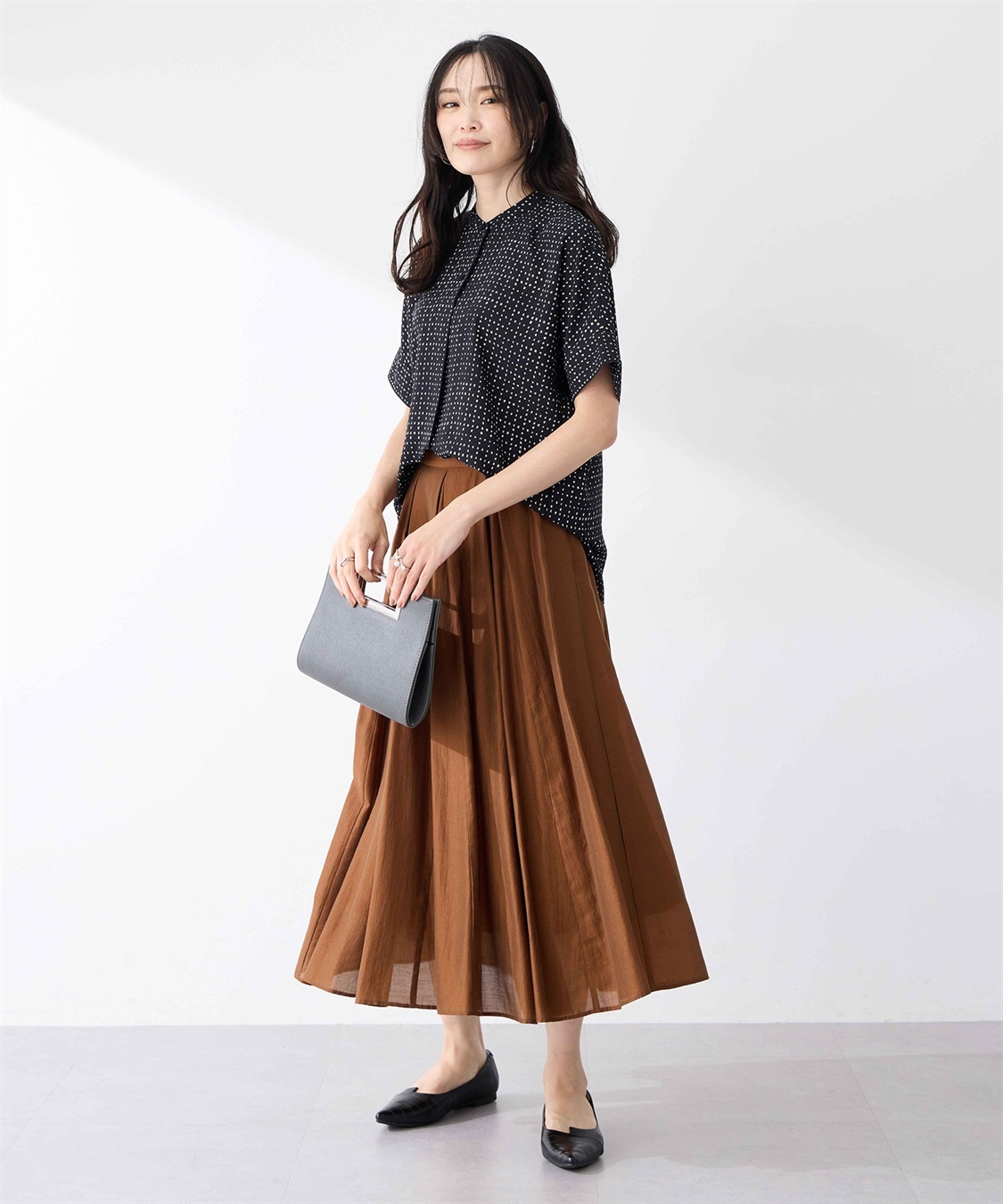 A/C DESIGN BY ALPHA CUBIC アルコラージュプリントブラウス_sub_9