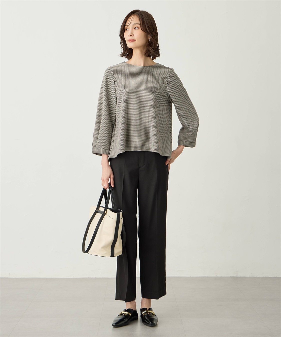 A/C DESIGN BY ALPHA CUBIC ローズオイル加工Tブラウス_sub_6